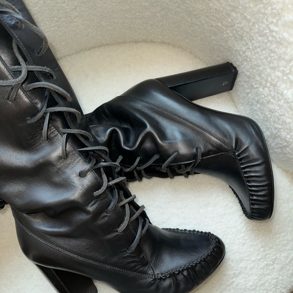 TOM FORD HIGH HEELED BOOTS BLACK 39.5 size - Picture 5 of 10